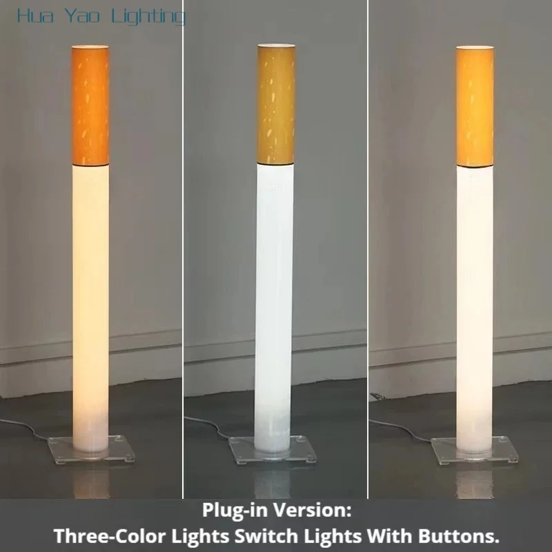 New Creative Modern Cylindrical Acrylic Smoke LED Lamp - Storefront Welcome Props And Luminous Billboards