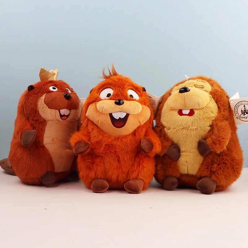 Kawaii Fluffy Hoppers Disney Plush Toys Mabel King George Castor Pixar Anime Stuffed Animal Cute Soft Dolls For Girls Children