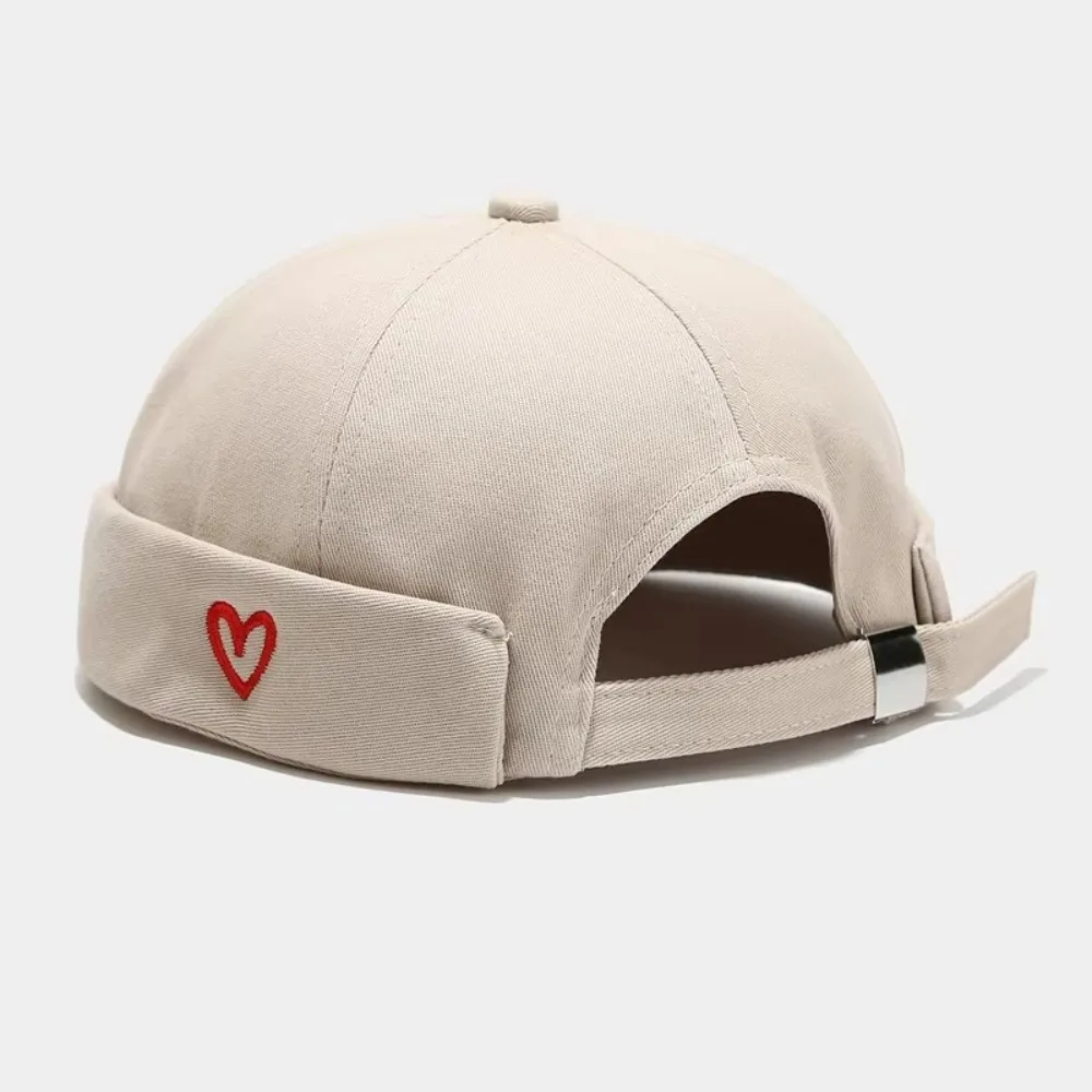 

Casual Heart Love Label Docker Cap Cotton Adjustable Beanie Hats Hip Hop Landlord Hat Men and Women