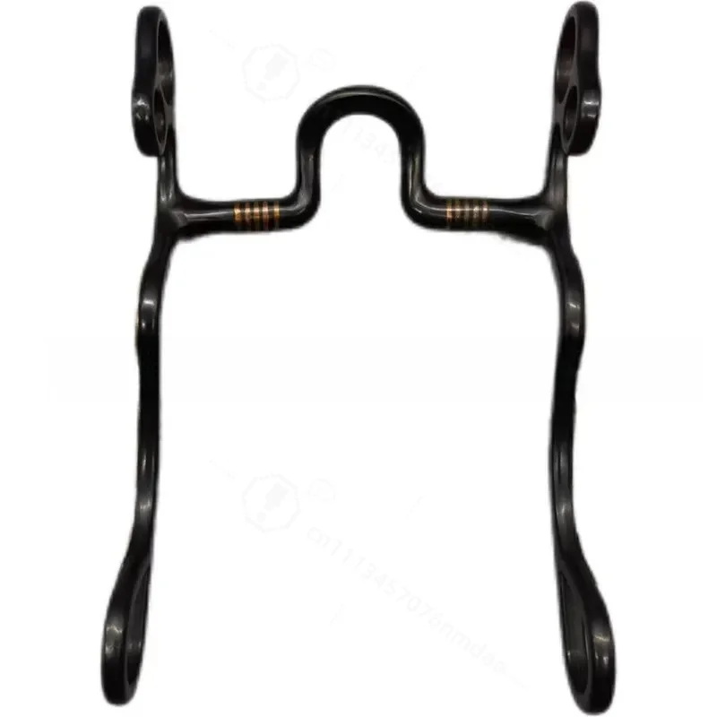 Universal Black Equestrian Horse Bit Armature Harness Accessories for Riding Training Supplies