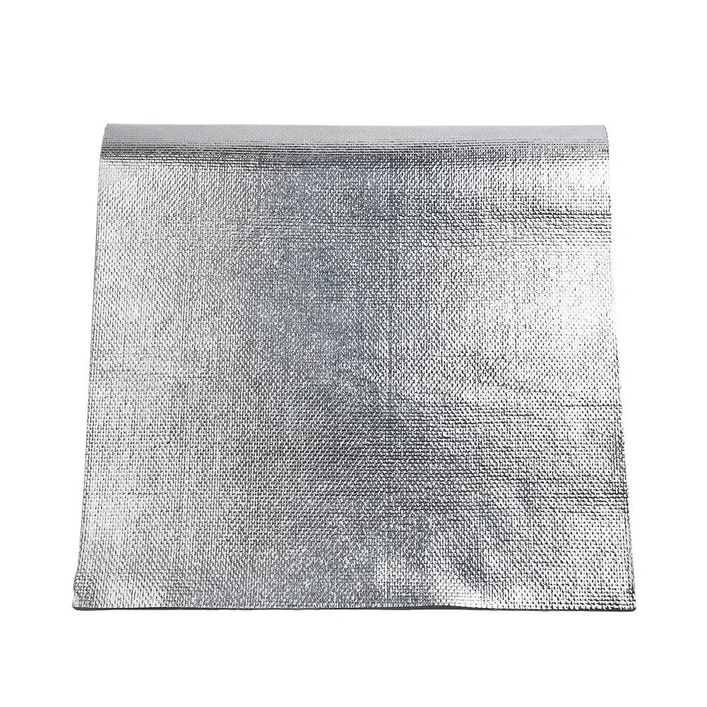 

25*50cm Car Heat Shield Insulation Hood Sound Deadener Protective Film Mat Aluminum Temperature Resistant Car Interior