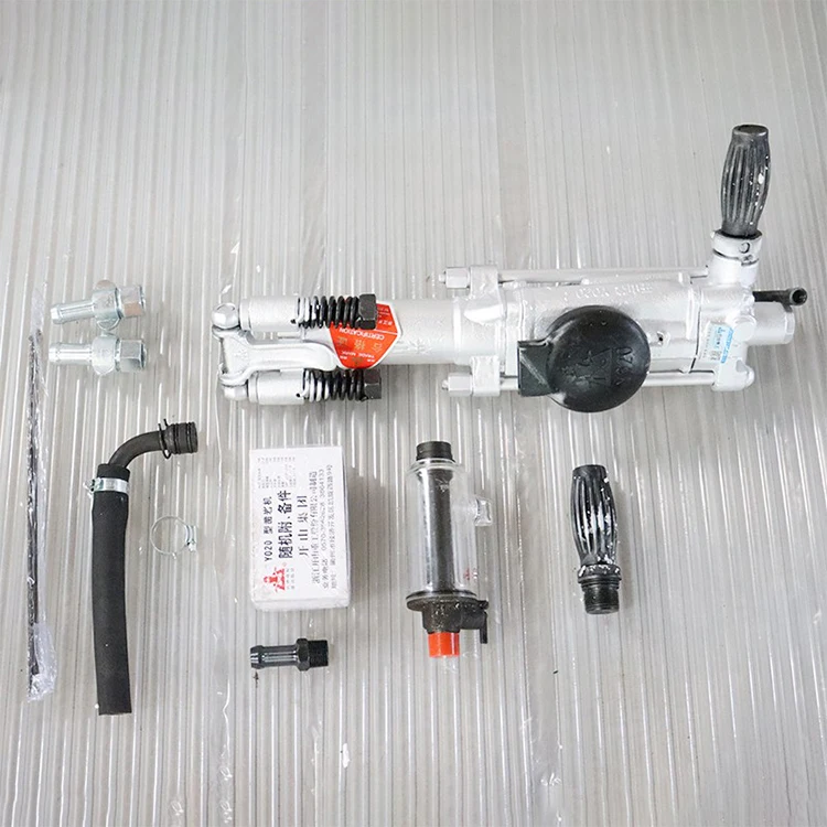 YO20 Handheld Pneumatic Rock Drill Air Leg Jack Hammer Manual Mining Drilling Machine for Ore Mine Drilling Operation