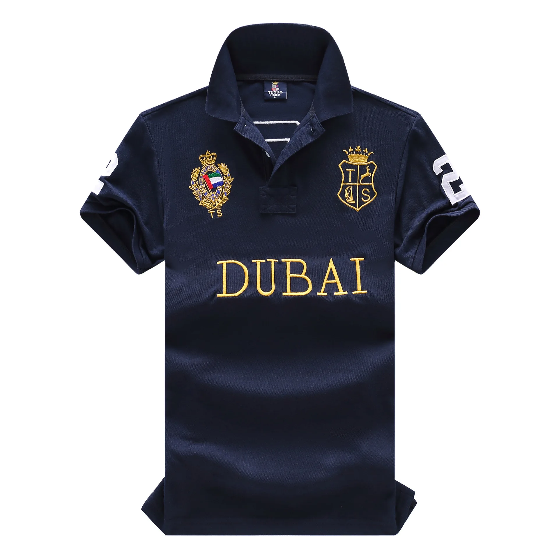 New Polo Shirts for Men Cotton Dubai-inspired Embroidery, Short Sleeve Fashionable Golf Sporty Plus European Sizes 7XL Tshirts