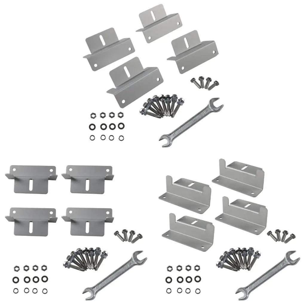 4/8Set Solar Panel Z Bracket Solar Panel Mounting Mounts Caravans Boat Roof Wall