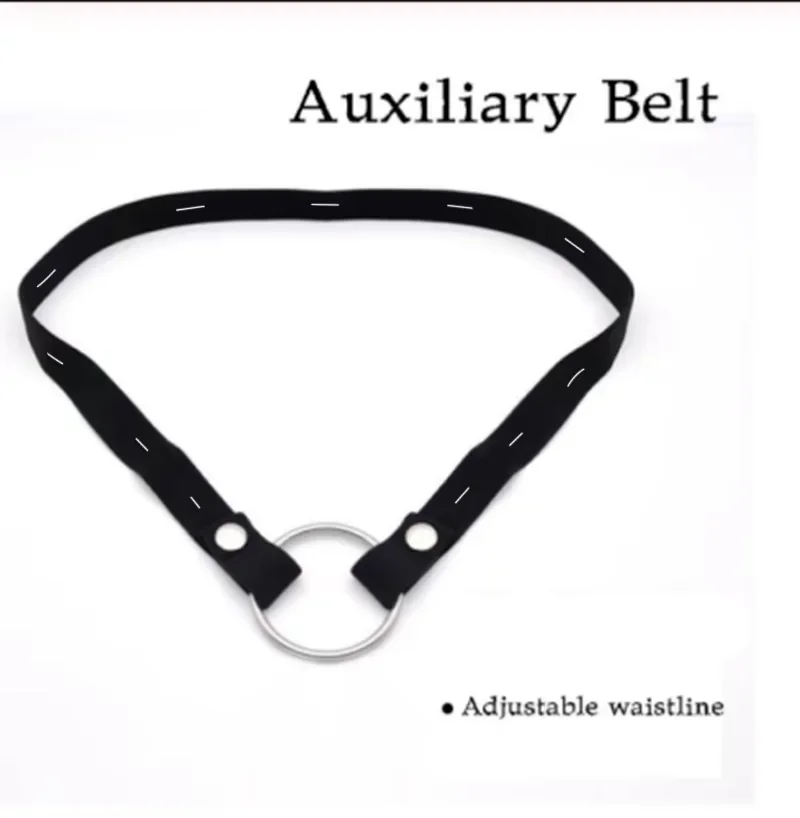 조정 가능한 링 속옷 로프 Les18 + 남성 정조대 안티 오프 장치 탄성 밴드 보조 벨트 음낭 반지 성인 섹스 토이