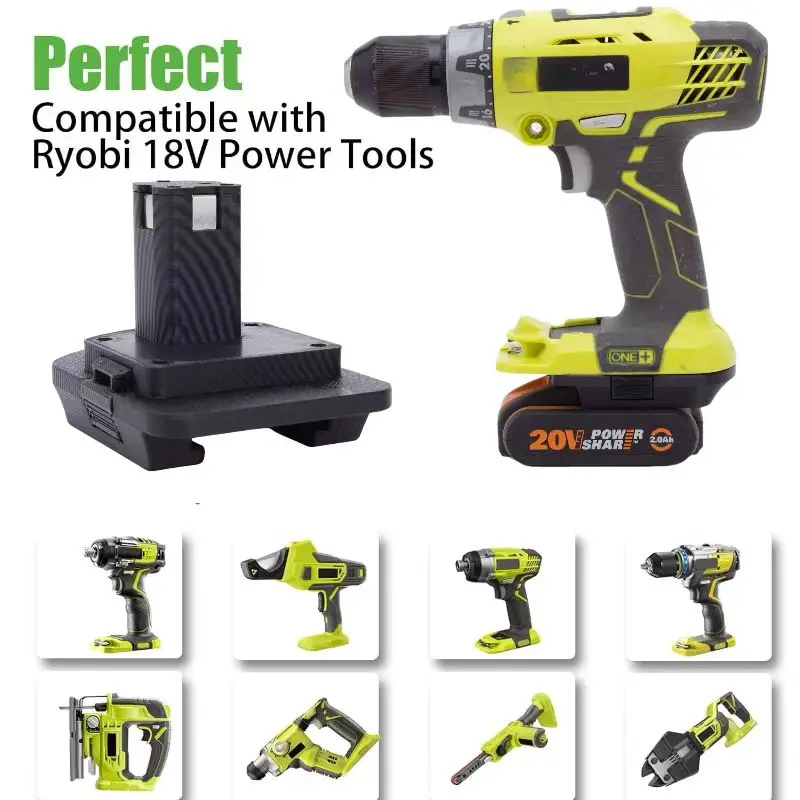 Batterij Converter Adapter voor Worx 4PIN 20V lithiumconversie naar Ryobi 18v tool Converter (exclusief gereedschap en batterij)