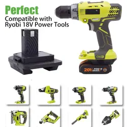 배터리 나노 컨버터 나노 어댑터, Worx 4PIN 20V 리튬 변환 Ryobi 18V 도구 나노 컨버터, 도구 및 배터리 미포함