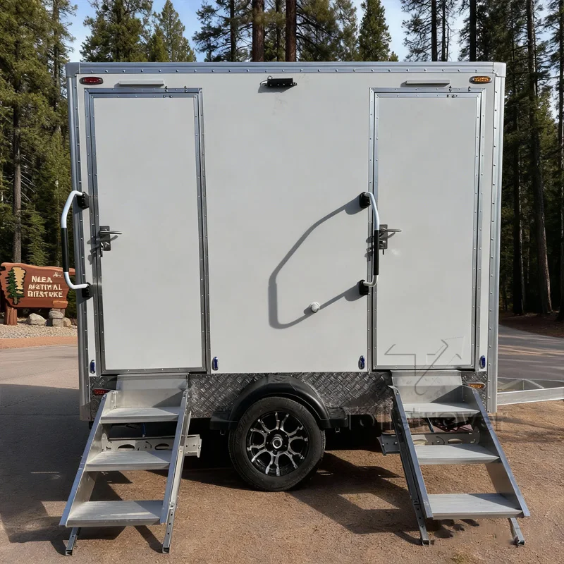 عالية الجودة بالجملة الفاخرة المحمولة مرحاض مقطورة المراحيض المحمولة للمناسبات ورشة عمل المريض #1