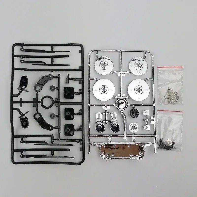 1/10 Scale RC Car Plastic Side-View Mirrors Exhaust Pipe Brake Disc Wipers Model Hobby On-road Off-road Drift Touring