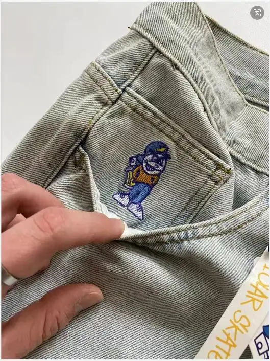 2024 Summer Simple Embroidery Letters Denim Shorts Men and Women Models Casual Printing Versatile Five-minute Pants Y2k Jeans