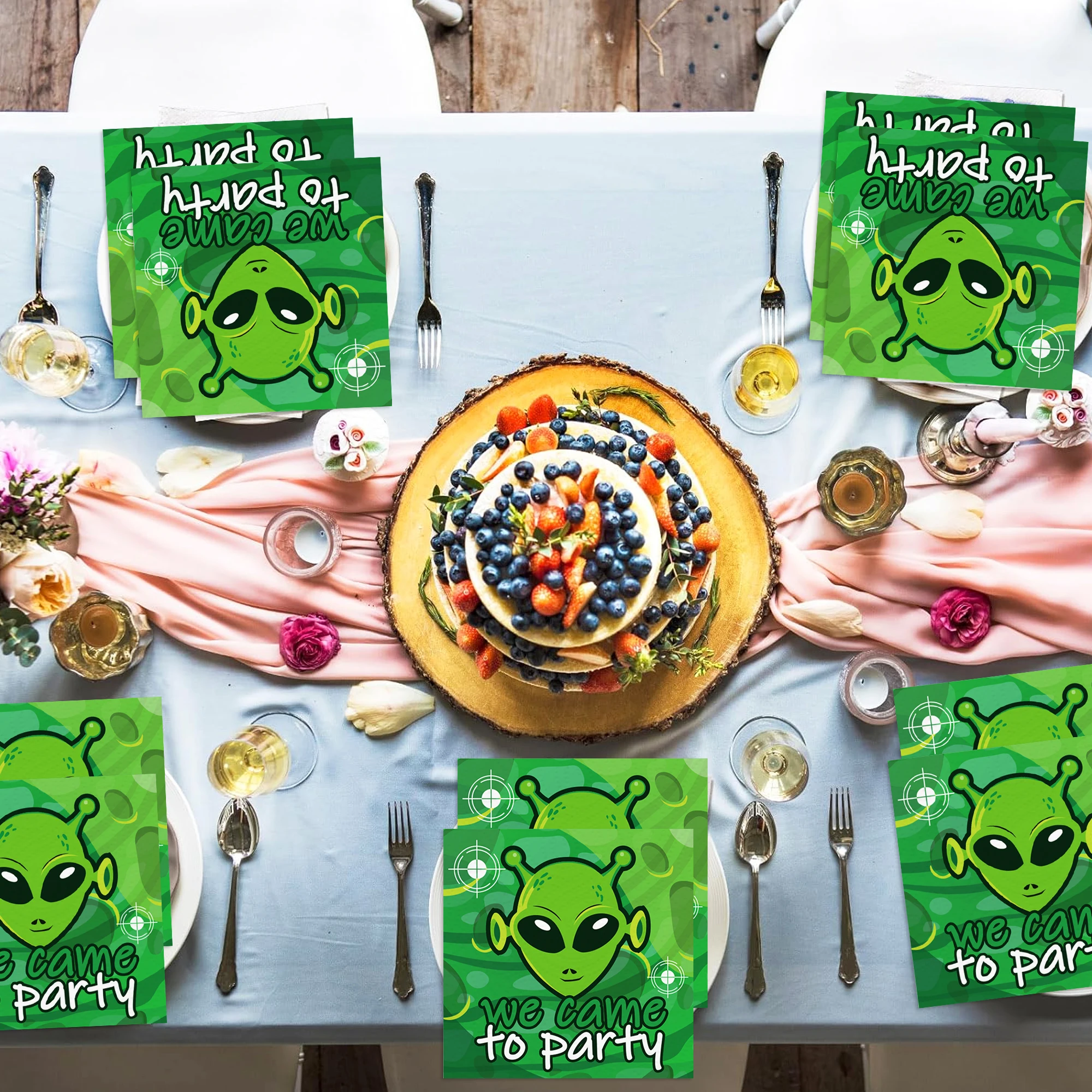 20/40/60 Stück Servietten für Geburtstagsfeier, Einweggeschirr, Abendessen, Papierservietten, Taschentücher ‌ Esszimmer ‌ Dekor für Kindergeburtstag – Detail 19