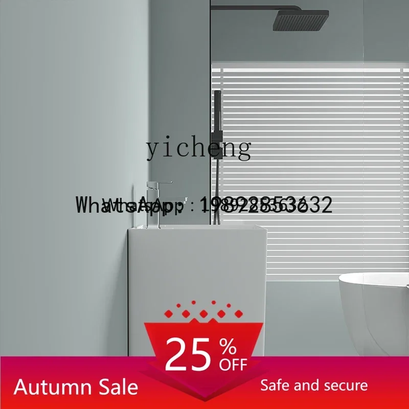 LYY Washbasin Ceramic Mini Apartment Domestic Toilet Wash Basin Wall-Hung Basin Hand Plate