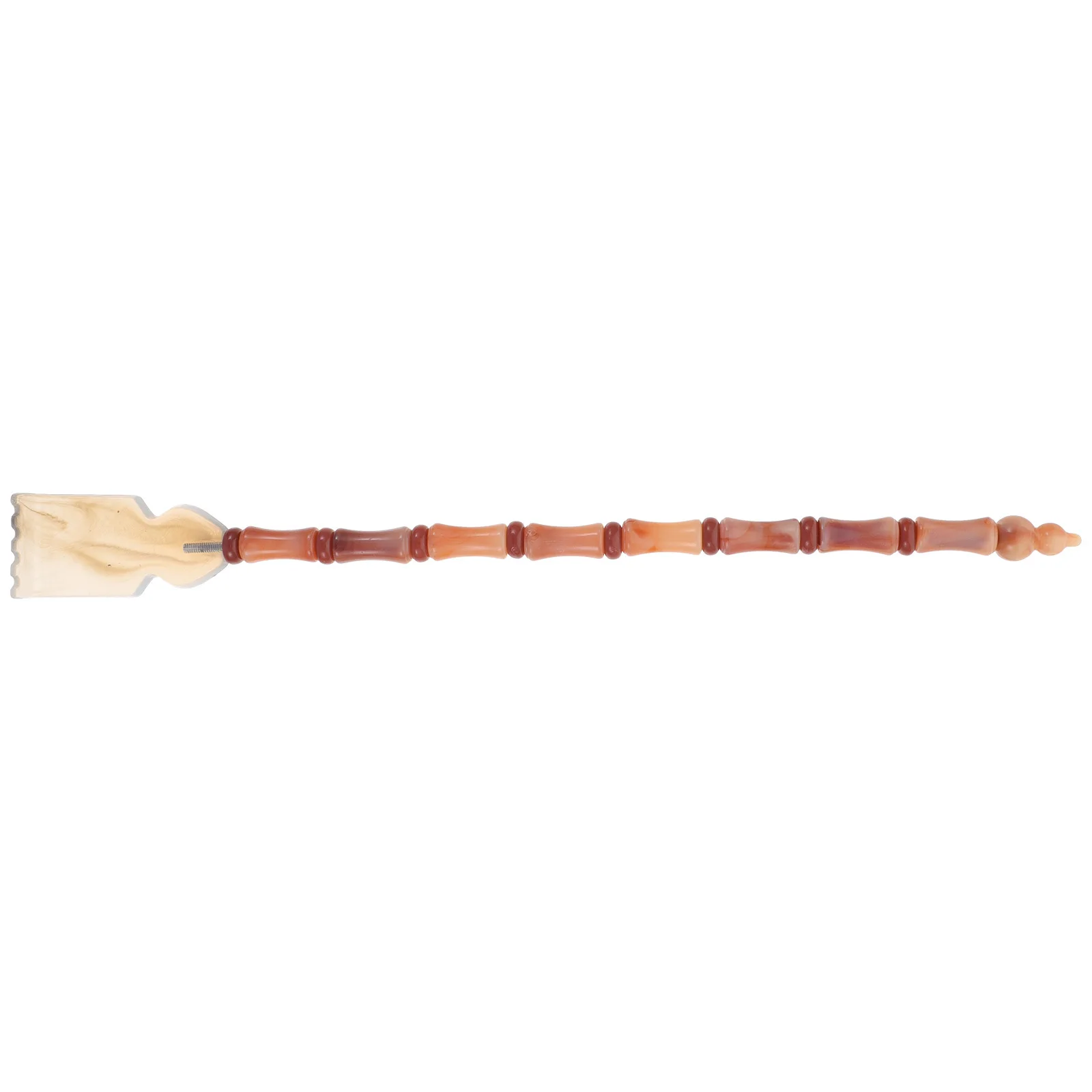 Tragbares Ochsenhorn-Rückenmassagegerät, ergonomisches Design, langer Griff, Juckreiz-Stoppstab, perfektes Geschenk für Familie und Freunde