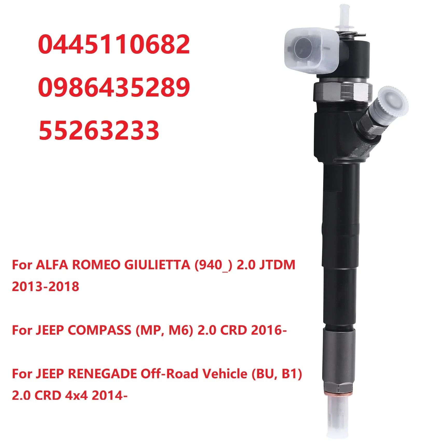 0445110682 / 55263233 New Diesel Fuel Injector Nozzle For ALFA ROMEO / JEEP COMPASS RENEGADE 2.0 CRD