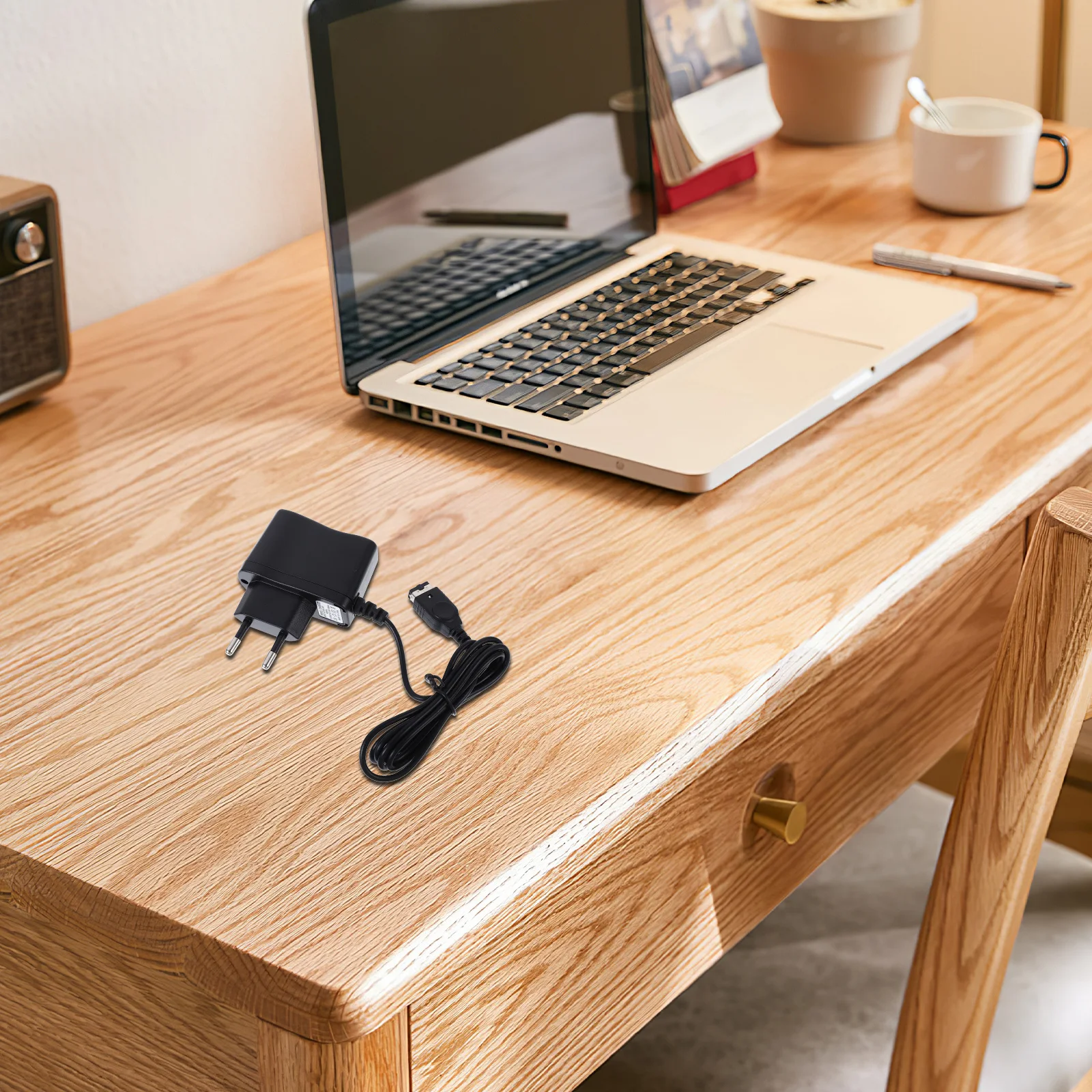 High Adapter For Gameboy Advance Compact Travel Home Office Use Black Color Plug Play Portable