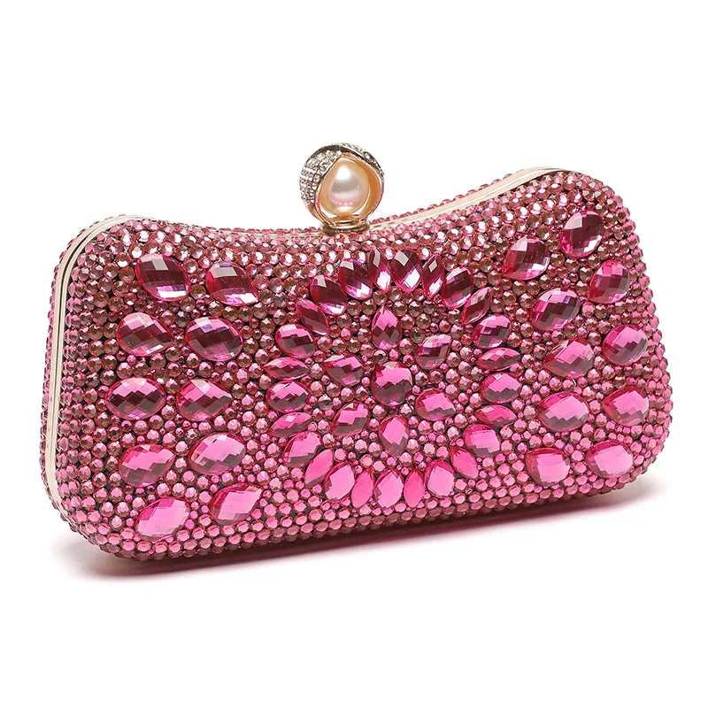 Ladies Handbag Diamond Banquet Clutch Bag Dress Evening Bag Women's Bag view 3
