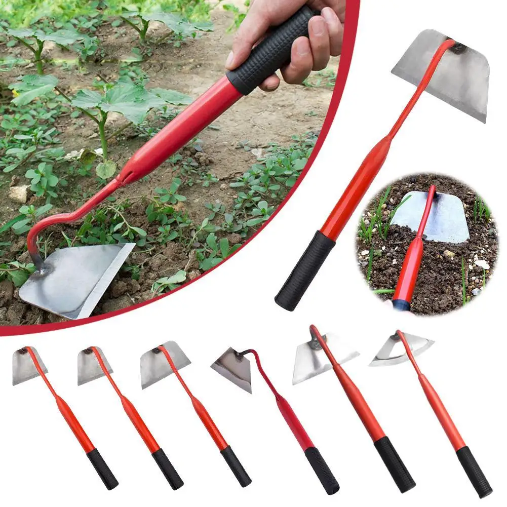 Steel Hardened Hoe Handheld Weeding Rake Planting Vegetable Garden Tool Agriculture Farm Weeding Accessories Tools W4E6