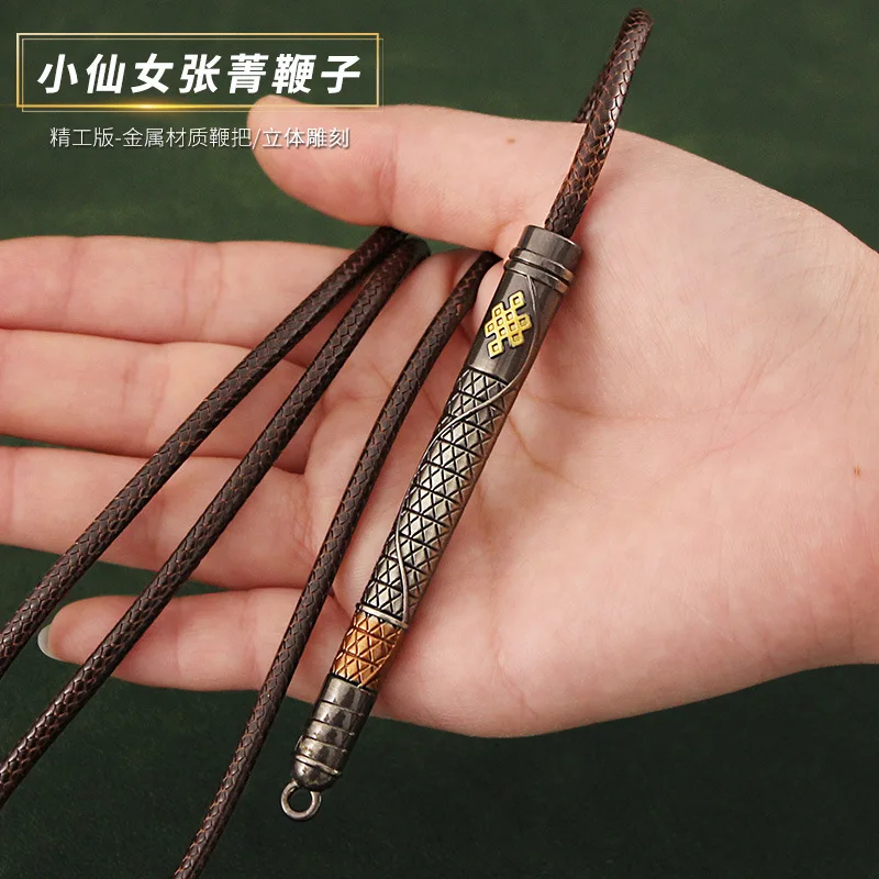 Metal Whip Weapon Miniatures Stereoscopic Carving Home Ornament Decoration Crafts Collection 1/6 Doll Equipment Accessories Toys