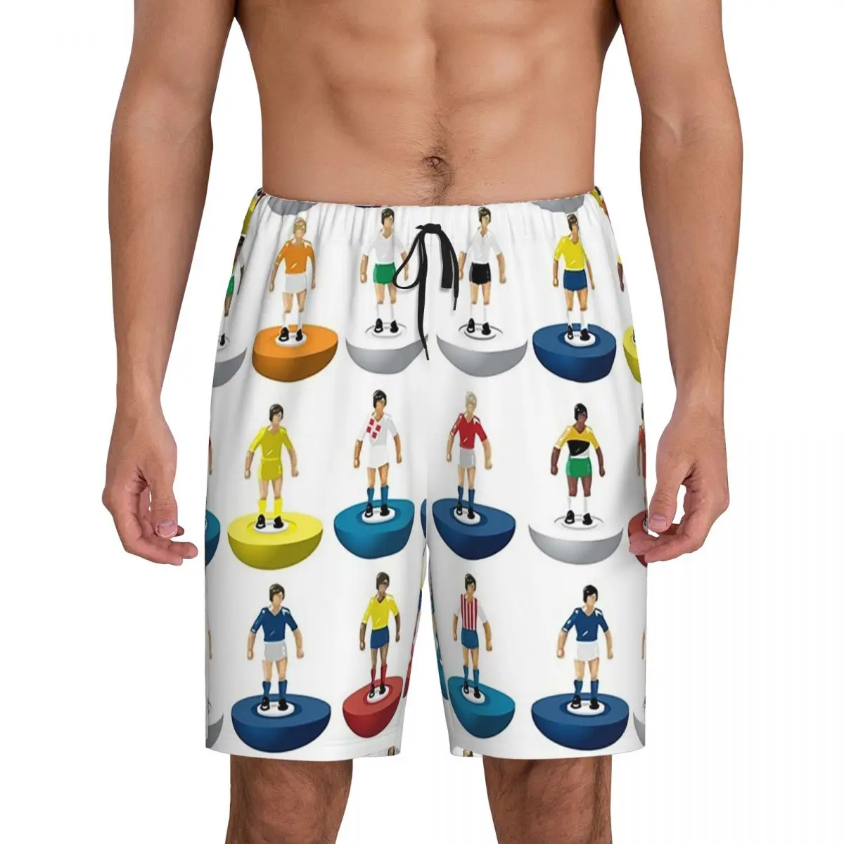 

Мужские короткие пижамные шорты Custom World Subbuteo Players для сна и отдыха