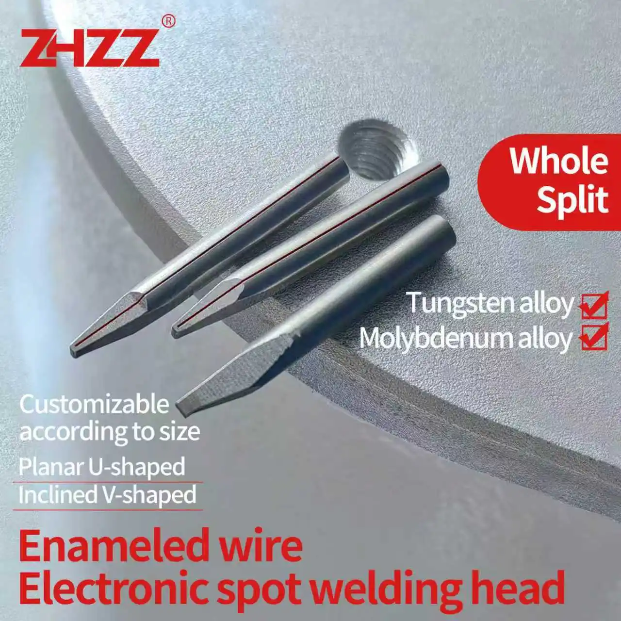 التنغستن/الموليبدينوم القطب رئيس المينا سلك بقعة لحام رئيس آلة لحام العالمي U855 U935 U848 U876 DK2020 R0612