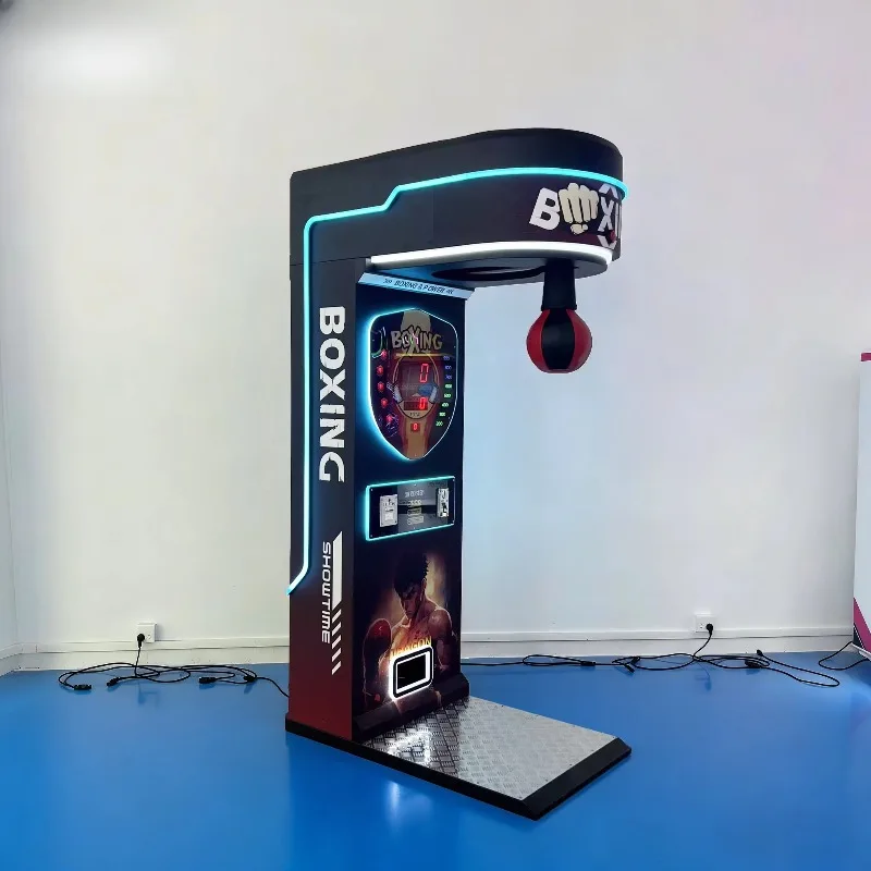 Durable Outside Use Punch Boxing Machine Coin Operated Electronic Boxing Game Machine with Metal Construction for Sale Custom