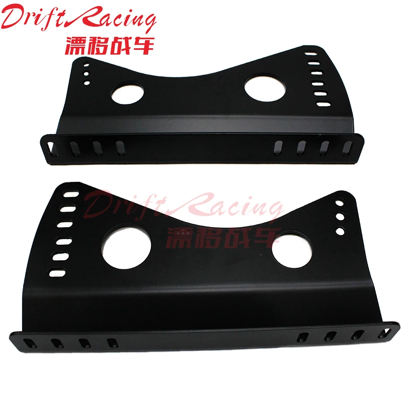2pcs Vehicle black Bucket Seat Side Mounts Brackets Modification Universal Car Styling Seat Mounts Brackets  iron black