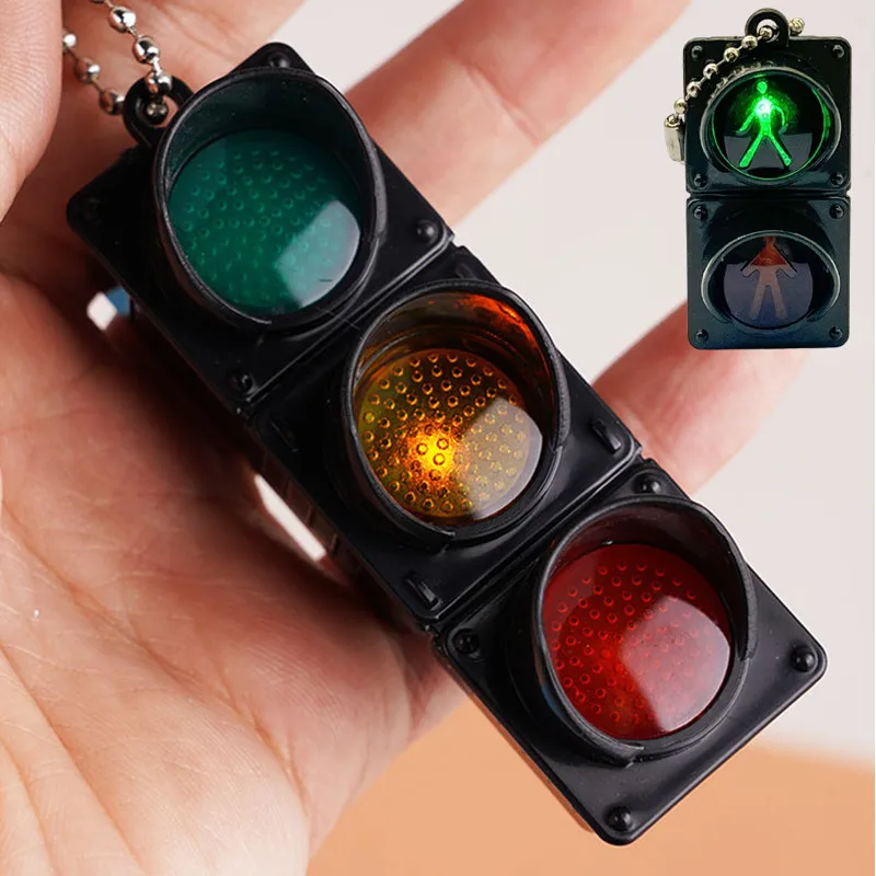 تململ لعبة محاكاة إشارة المرور الإلكترونية المفاتيح ضوء المشاة الصغيرة LED الباعثة للضوء لعبة أطفال لعبة لتخفيف التوتر هدية #1
