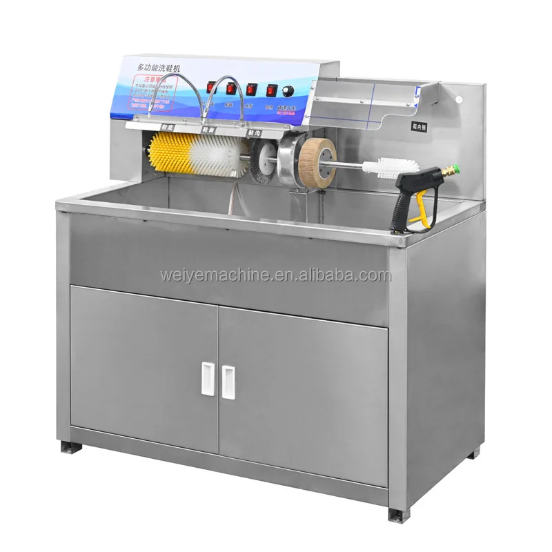Commercial Shoe Washer, 1.2kw 20A Industrial Washing Machine, Automatic 15-20 Pairs Polishing Drying Sterilizing Unit