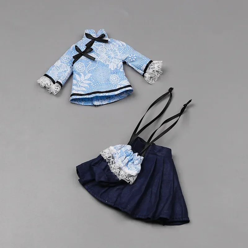 1/6 BJD Doll Clothes 30cm Dolls Lolita Cute Clothes Outfit Accessories Dress Set Children Humanoid DIY Toys Dolls Girl Gifts