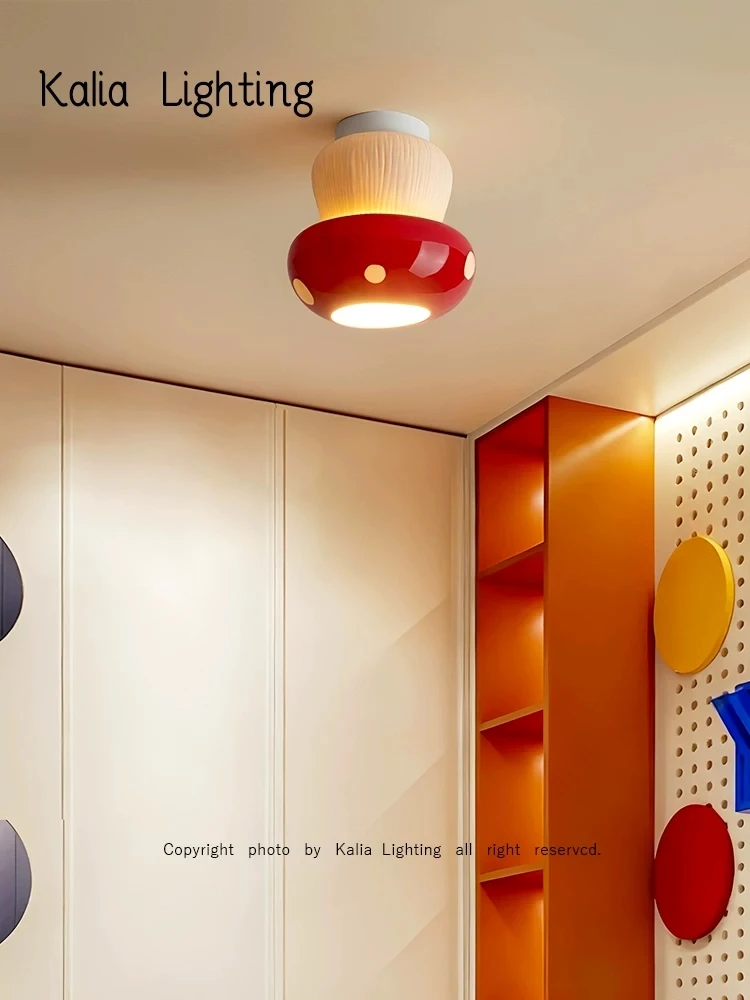 Dopamine Creative Mushroom Ceiling Light Color Corridor Light Children's Room Surface Mounted Tube Light