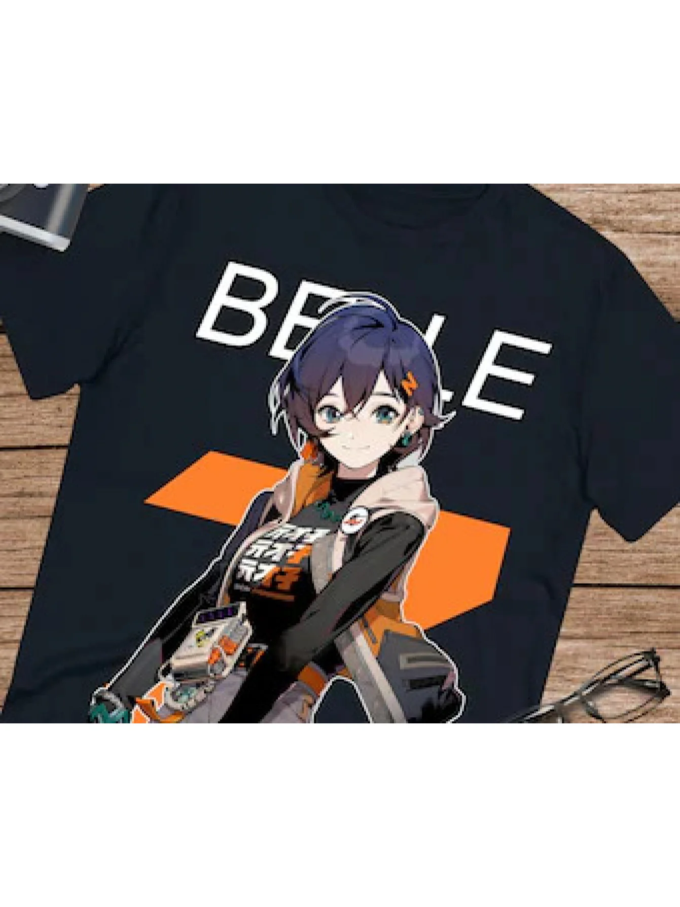 

Belle zzz Zenless Zone Zero Shirt Unisex Ultra Cotton Tee Short Sleeve Tees Man Clothing Aesthetic Men Clothes Graphic T Shirts