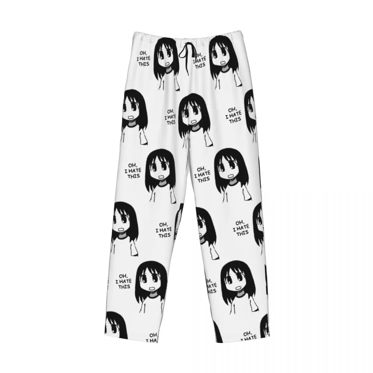 Custom OUTDATED - Check Profile Azumanga Daioh Osaka Ayumu Kasuga Pajama Pants Men Sleepwear Sleep Lounge Bottoms with Pockets