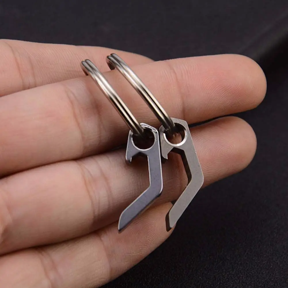 Stainless Steel Multi-function Gear Utility Gadget Camping Pocket Tool Opener Keyring Outdoor Tool Bottle Opener