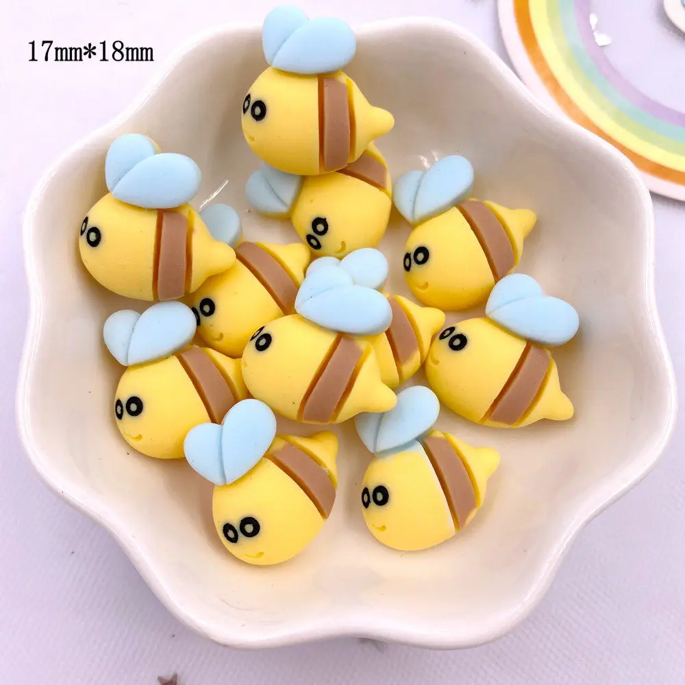 Colorful Resin Mini Bee Snail Swallow Dragonfly Flatback Cabochon Scrapbook 20PCS DIY Accessory Decor Figurine Hair Accessories