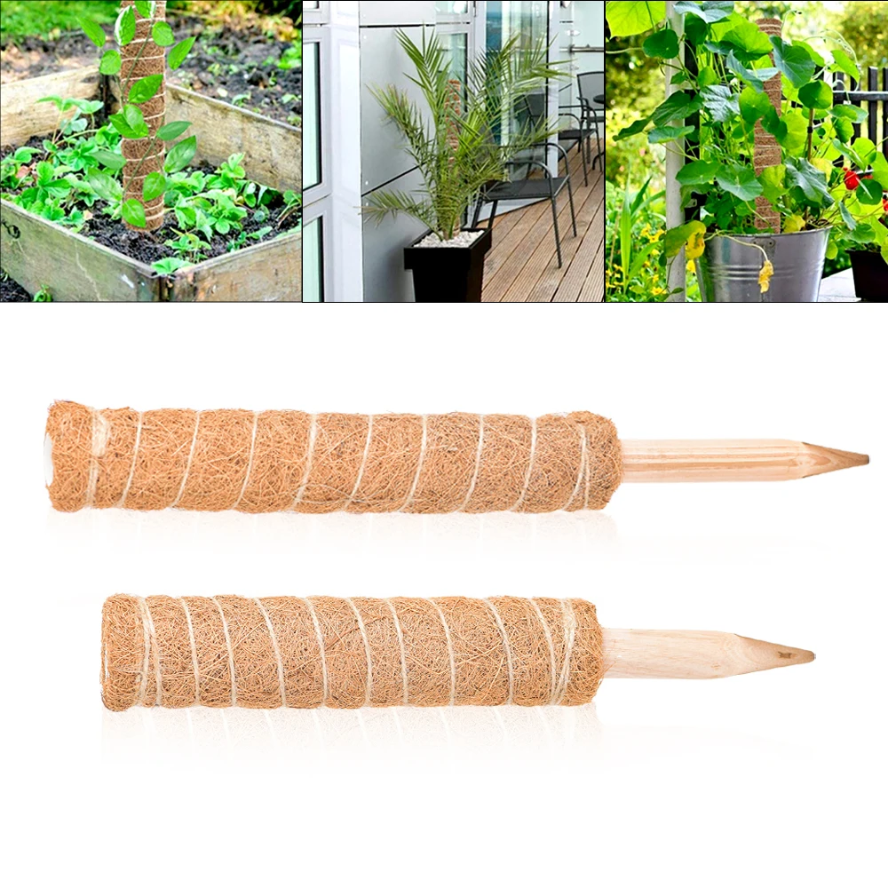 1PC Plant Climbing Pole Coir Moss Stick Coir Moss Palm Vines Stick Plant Support Extension Climbing Indoor Plants Creepers