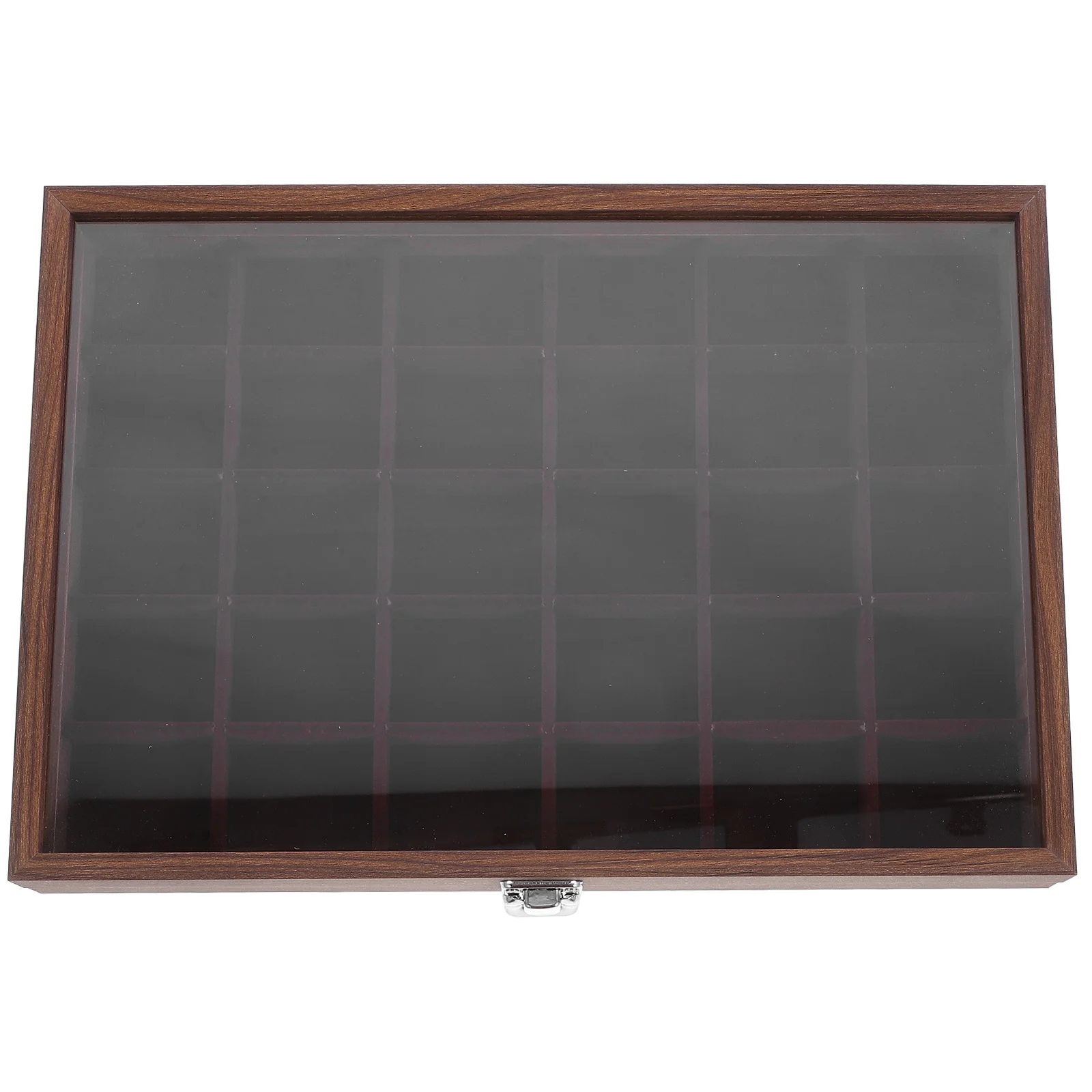 

30-Compartment Tea Bag Storage Box Transparent Glass Organizer For Kitchen Coffee Station Candy Sugar Bags Holder Compartment