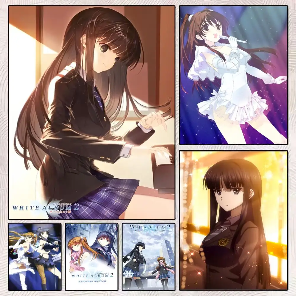 Anime W-WHITE ALBUM 2 Setsuna Yuki Poster Perfect Sticker Self Adhesive Art Designed for Home Dining Office Spaces