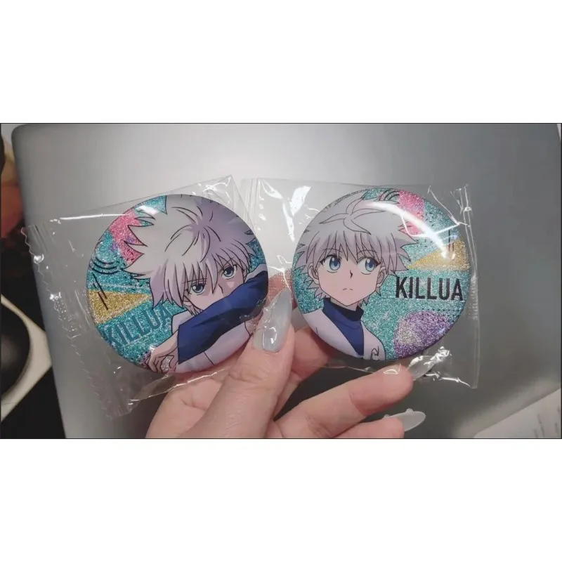 Hunter × hunter anime periférico killua zoldyck crachá mochila roupas decoração acessórios fãs coletar presentes