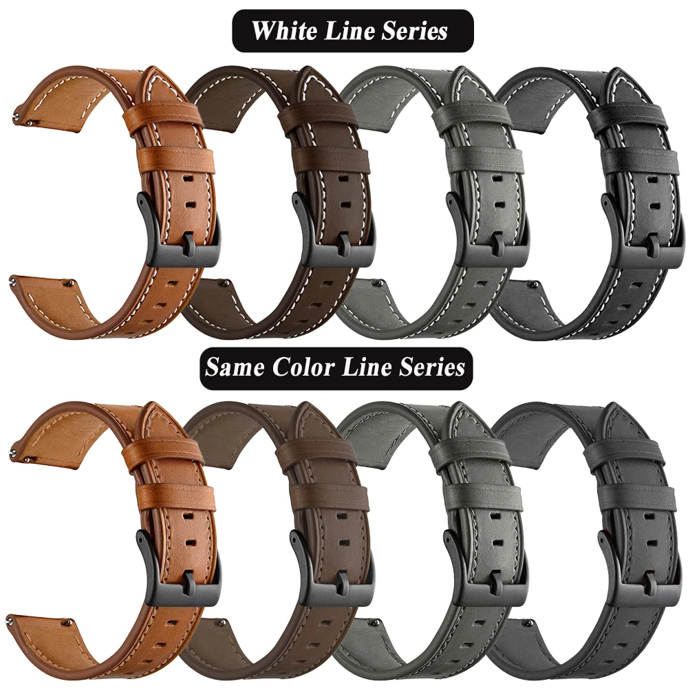 22mm Leder Armband Für Amazfit GTR 47mm Handgelenk Gurt Für Xiaomi Amazfit GTR 4/3/GTR4/GTR3 Pro/2/2e Smartwatch Armband Correa – Detail 2