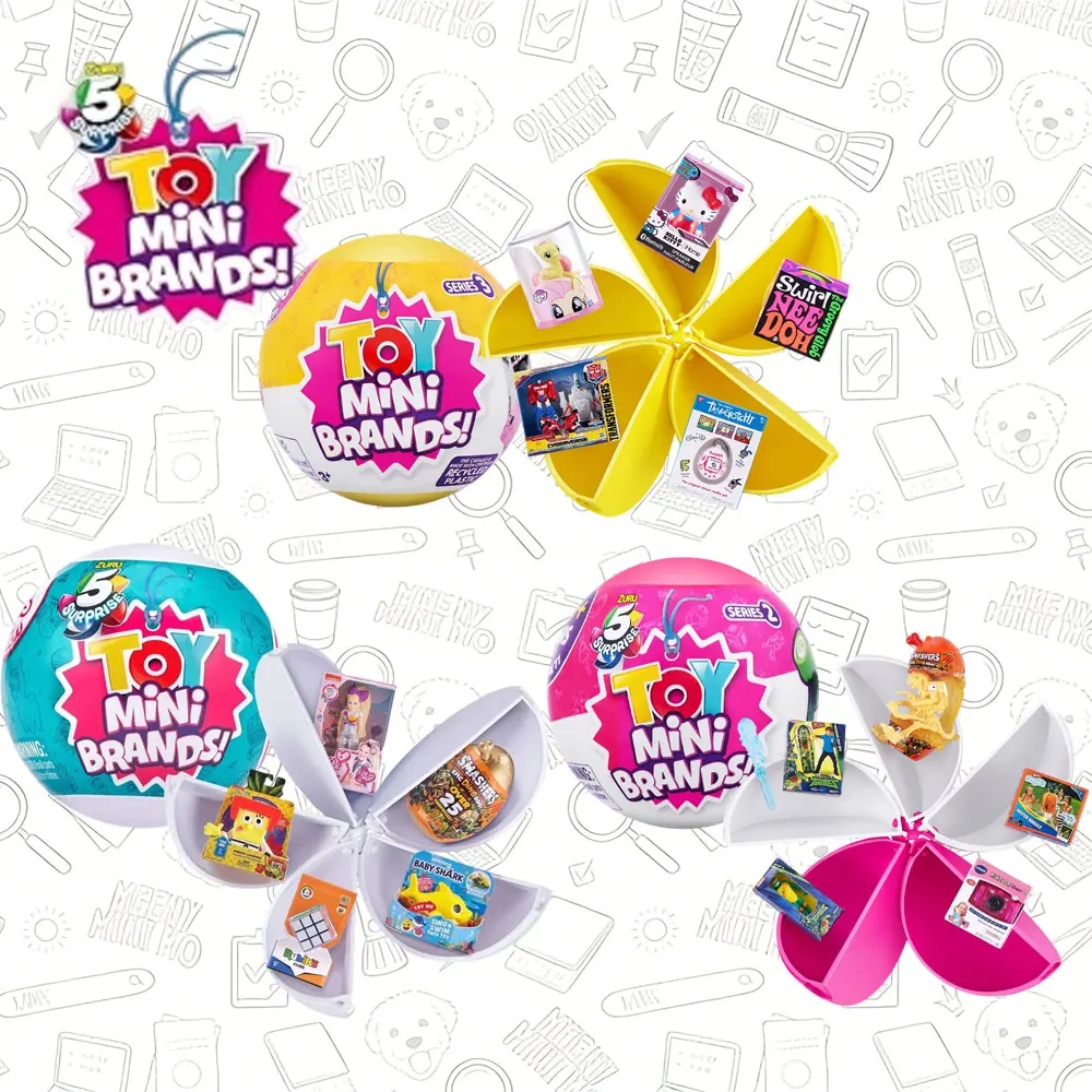 

Zuru 5 Surprise ball Mini Brands Series Mysterious Box Fashion Miniature Toys Artwork Collection Gift Over 90 Minis to Collect