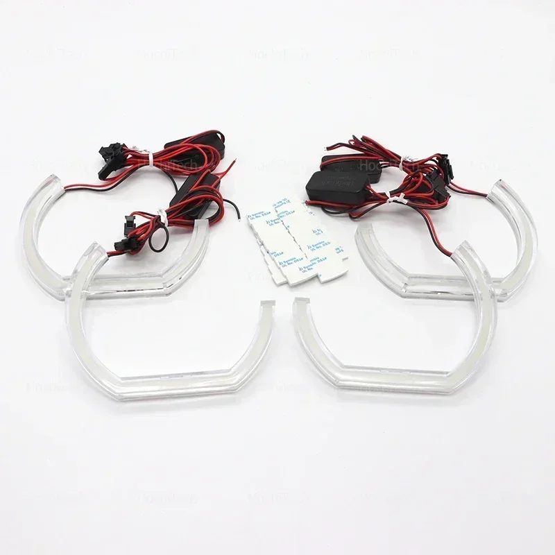 ل BMW Z3 1999 2000 2001 2002 اكسسوارات ضوء النهار DRL عيون الملاك LED CSL نمط الليمون الأصفر العلوي حلقة عدة #5