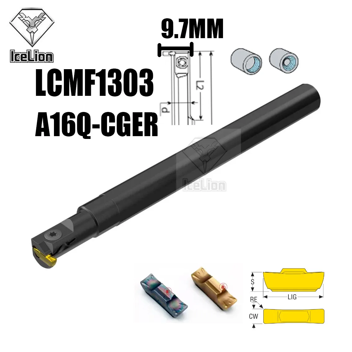 Plano de Furo de Pequeno Diâmetro Profundidade de Corte Grande Total mm Hole Groove Sim200 250 300 mm 2.5 mm mm Tmax 3.5 mm 4.0 mm 45 Milímetros Lcmf1303