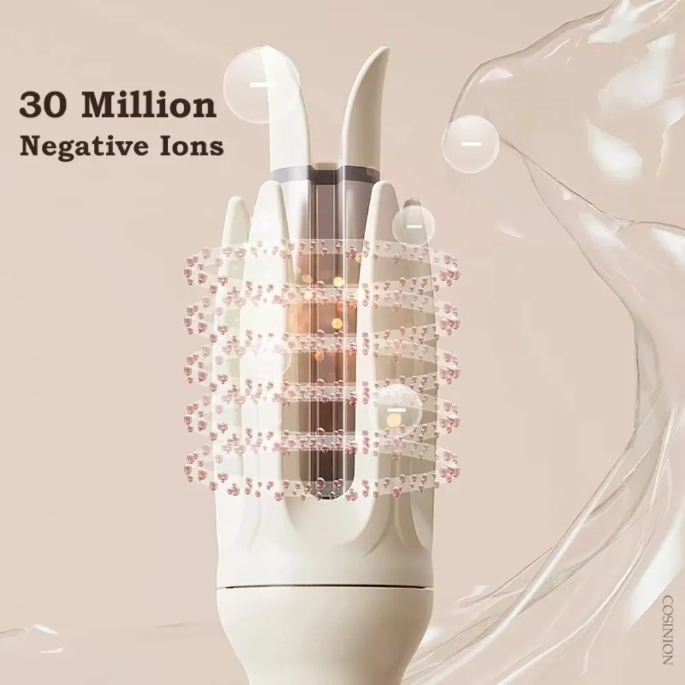 

28mm Barrel Automatic Hair Curler Ceramic Coating Anti-Tangle Design Rotating Curl Iron Negative Ions Technology Quick Styling