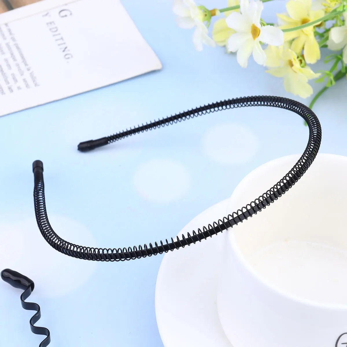 

2 Pcs Hair Hairpin Headgear Wave Shape Hairband Back Bands for Women Hairhoop Man