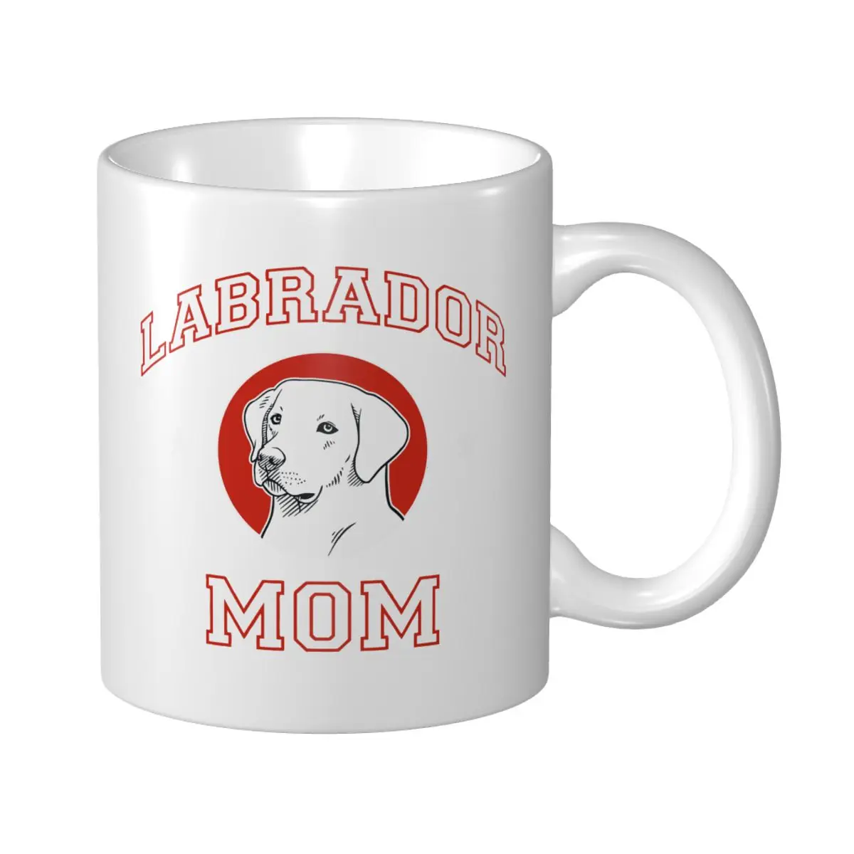 Mark Cup Mug Labrador Retriever Mamá Perro Madre Tazas de café Té Leche Taza de agua Tazas de viaje para oficina Hogar