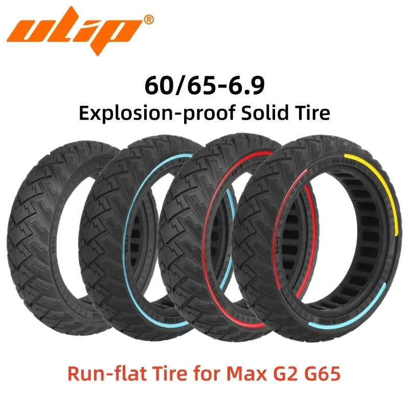 

Ulip Explosion Proof 60/65-6.9 Rear Solid Tire for Electric Scooter Max G2 G65 Thickened 10 Inch Off-road Tyre Multi Color Tires