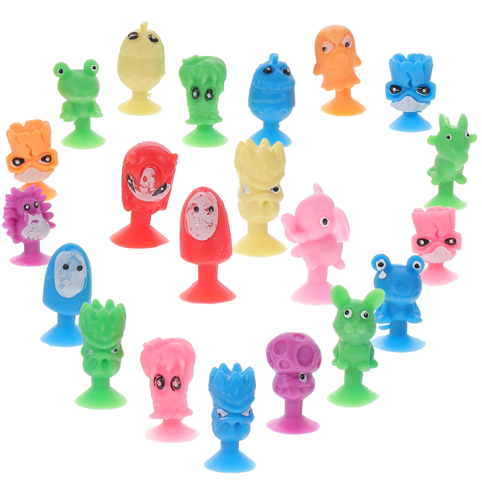 24 PCS Miniature Toddler Babies Dolls Toddlers Nursery Toy Monster Figurine Sucker