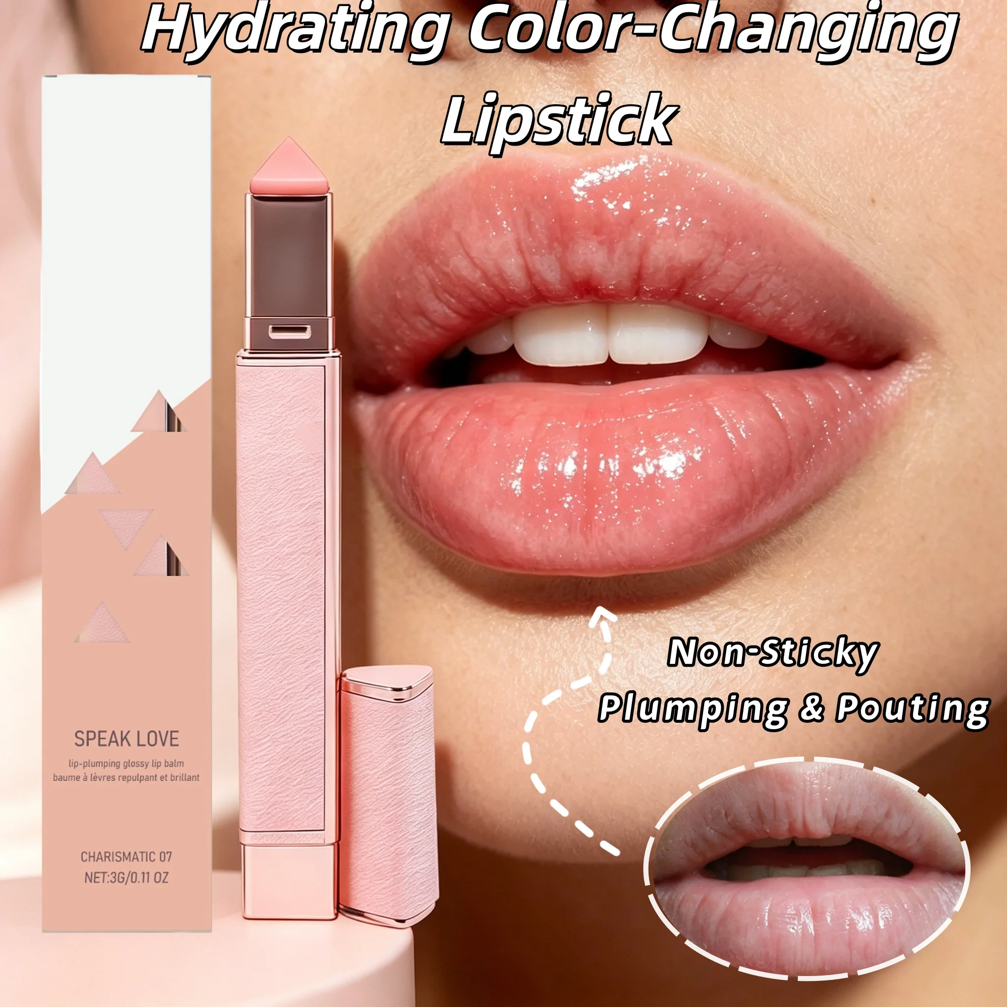 Moisturizing Gradual Color Lip Balm Natural Fuller Non-Sticky Brightens dull lips Softens Flaky Repair Lip For Dry Sensitive