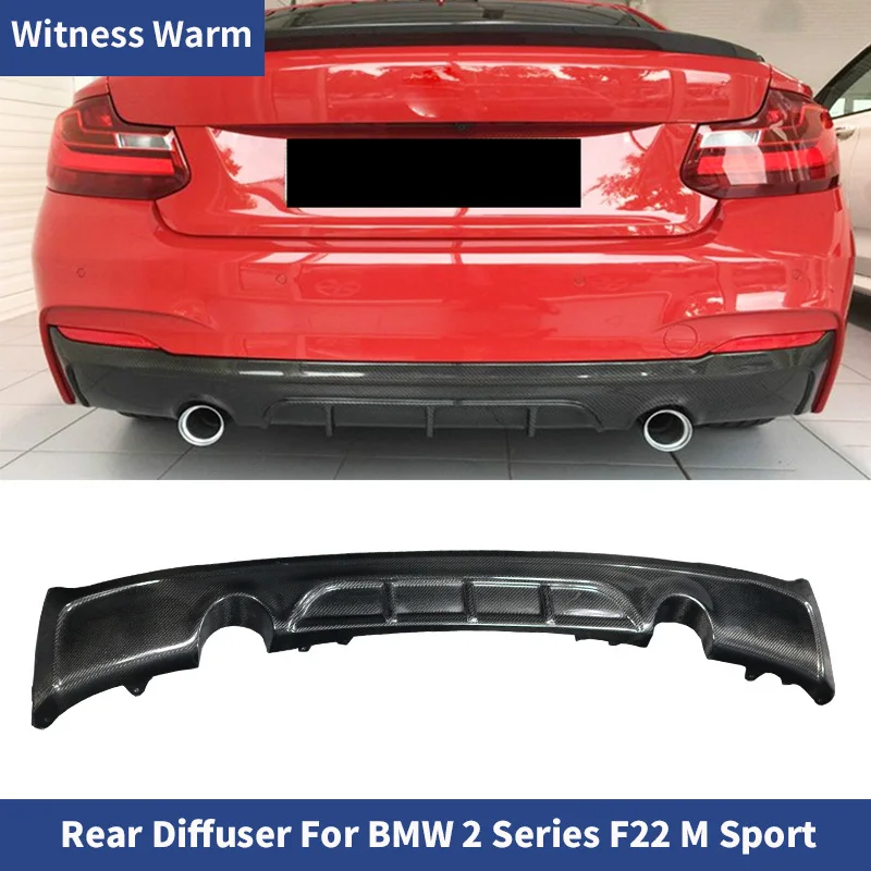 Carbon Fiber / Frp Car Rear Bumper Lip Diffuser for Bmw F22 M-tech Sport Bumper Coupe 2014 - Up M225i M220i 218i