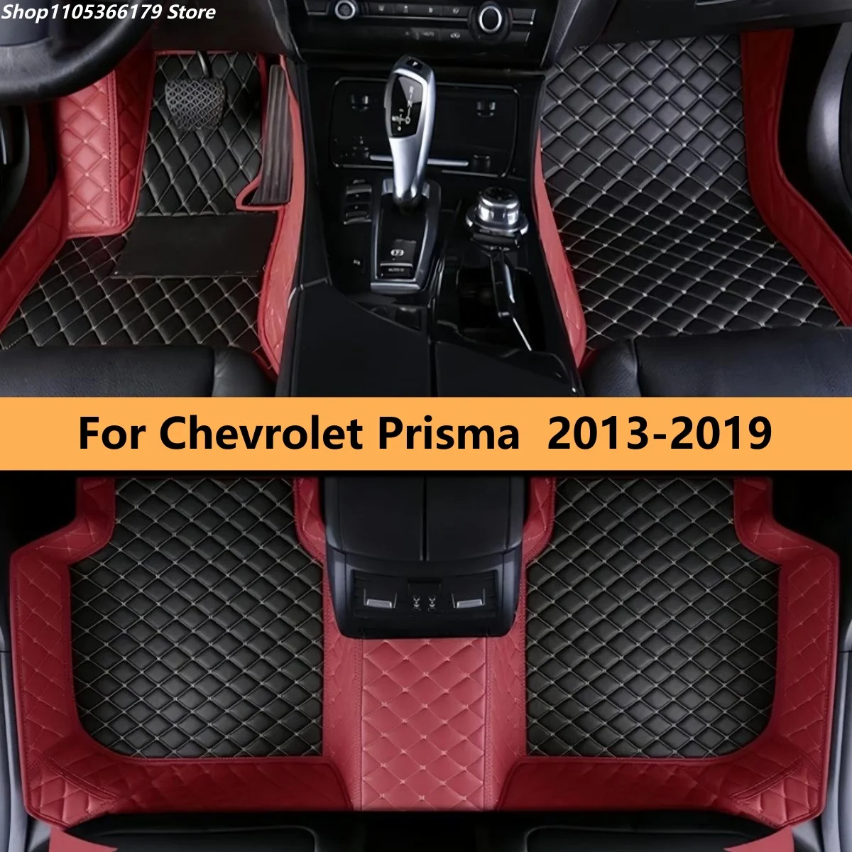 

Car Floor Mats For Chevrolet Prisma 2013 2014 2015 2016 2017 2018 2019 Car Leather Carpet Pads Auto Full Set Foot Mat Rugs